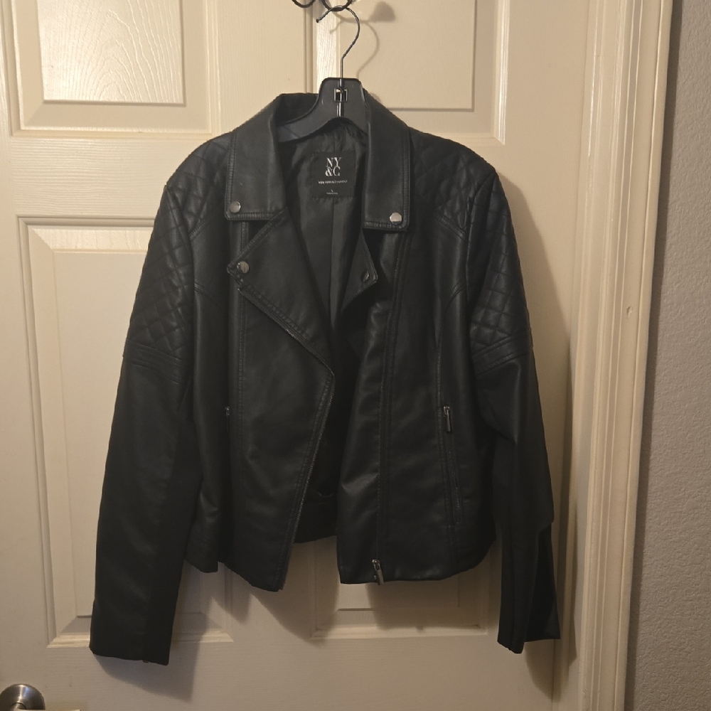 Black Faux Leather Jacket